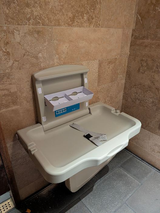 Wall-Mounted Baby Changing Station